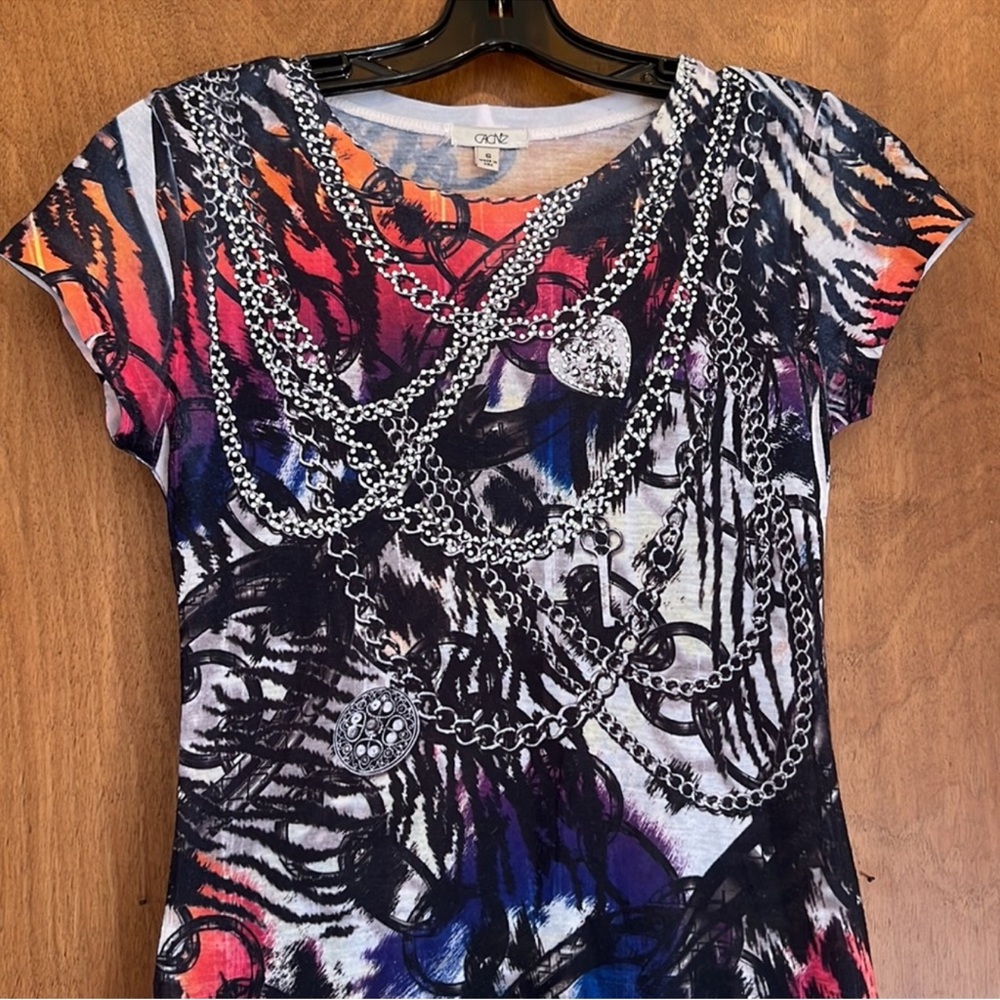Cache Women's Multicolor Graphic Top - image 5